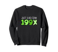 Green Just A Kid From 199X Grafica verde Felpa