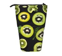 Green Kiwi - Astuccio espandibile per matite, in tessuto Oxford multi-design, altezza regolabile, borsa cosmetica multiuso