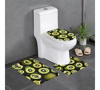 Green Kiwi - Set di 3 tappeti da bagno assorbenti per vasca da bagno, tappetini da doccia, ideali per tavoli da toeletta e case vacanze