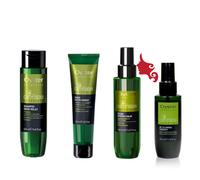Green Lab KIT Prova Shampoo - Mask - Fluid - Oil 4 pezzi Oyster Anti Crespo