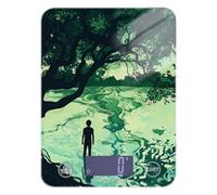 Green Lake Tree Art - Bilancia per alimenti con display LCD, per uso domestico, 5 kg/5 g, con 4 unità per cottura dieta (batterie non incluse)