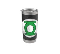 Green Lantern Circle Logo Distressed Bicchiere termico in acciaio inox doppia parete