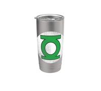 Green Lantern Circle Logo Distressed Bicchiere termico in acciaio inox doppia parete