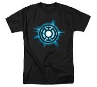 Green Lantern Corp Blue Glow T-Shirt DC Comics Uomo Taglia Regular