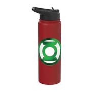 Green Lantern Green Chrome Logo Stainless Steel Insulated Water Bottle