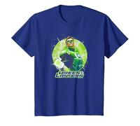 Green Lantern Green Static Maglietta, Bambini, Blu Reale, 12 Anni