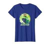 Green Lantern Green Static Maglietta, Donna, Blu Reale, XL
