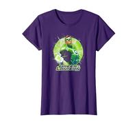 Green Lantern Green Static Maglietta, Donna, Viola, M