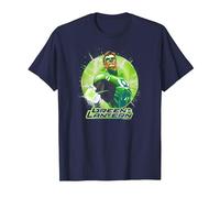 Green Lantern Green Static Maglietta, Uomo, Navy, 4XL