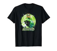 Green Lantern Green Static Maglietta, Uomo, Nero, M