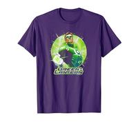 Green Lantern Green Static Maglietta, Uomo, Viola, S