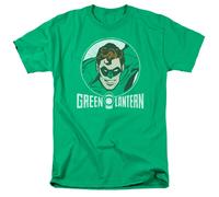 Green Lantern Retro Lanterna Circolare DC Comics T-Shirt Uomo Verde
