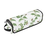 Green Leafs, organizer 2 in 1 per strumenti per capelli, con cuscinetto resistente al calore, organizer per piastre per capelli di grande capacità, per strumenti caldi, ferro arricciacapelli