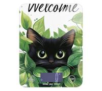 Green Leaves - Bilancia per alimenti per gatti, con display LCD, 5 kg/5 g, bilancia essenziale da cucina, con 4 unità per dieta e sapone (batterie non incluse)