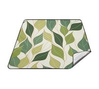 Green Leaves Set Cestino da Picnic Impermeabile Impermeabile Spiaggia Viaggio Picnic Coperta per Erba Coppie Regalo tapete de picnic
