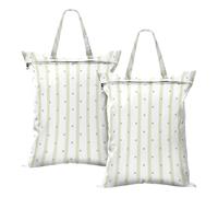 Green Line Spot Sporco Vestiti Borsa Da Viaggio Impermeabile Bagnato Borse Per Allenamento Yoga 2Pcs Sporco Vestiti Borsa Da Viaggio Con Manico