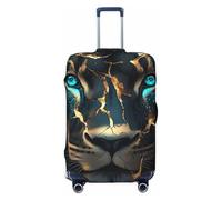Green Lion Golden Stiggi Style Crack - Copertura elastica per bagagli da viaggio, con stampa, antigraffio, Nero , XL