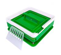 (Green) Macchina riempitrice di capsule da 100 fori, dimensioni 000# 00#, vassoio per capsule fai da te manuale per clinica e laboratorio domestico