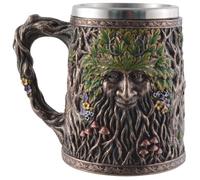 "Green Man" Brocca (spirito della foresta) - bronzo e colorato by Veronese