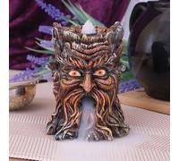 GREEN MAN TREE SPIRIT AGED OAK BACKFLOW INCENSE BURNER Brucia Incenso NEMESIS NO