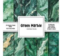 Green Marble Scrapbook Paper: Decorative Double-Sided Craft Papers For Junk Journals, Wrapping & Mixed Media, Card Making And More