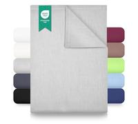 GREEN MARK Textilien Lenzuola classiche | Lenzuolo | Coperta 100% cotone senza elastico in molte misure e colori Dimensioni: 150x250 cm, grigio argento