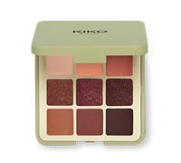 KIKO Milano Green Me Eyeshadow Palette 102, Palette Con 9 Ombretti Multi Finish: Mat, Perlato E Metallico