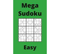 Green Mega Sudoku Book, 9x9 Puzzles, 200 Pages, 5x8, Easy