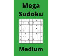 Green Mega Sudoku Book, 9x9 Puzzles, 200 Pages, 5x8, Medium