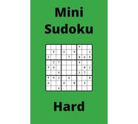 Green Mini Sudoku Book, 9x9 Puzzles, 100 Pages, 5x8, Hard
