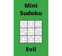 Green Mini Sudoku Book, 9x9 Puzzles, 150 Pages, 5x8, Evil