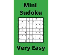 Green Mini Sudoku Book, 9x9 Puzzles, 250 Pages, 5x8, Very Easy