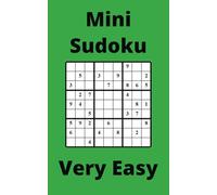 Green Mini Sudoku Book, 9x9 Puzzles, 300 Pages, 5x8, Very Easy