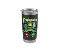 Green Monster Frankenstein chiama il telefono horror di Halloween Bicchiere termico in acciaio inox doppia parete