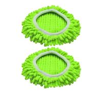 Green Mop Head - Reusable Swivel Cleaning Pad, Machine Washable Replacement Mop Refill Designed, Efficient Floor Maintenance | Suitable for Wooden, Ceramic, and Marble Surfaces in Homes, Hotels