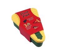 (Green, Multicolor) Reusable Silicone Pizza Box Triangular Portable Pizza Slice Storage Container Kitchen Tool (BPA Free