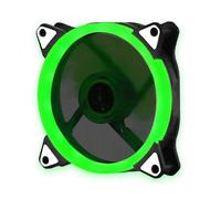 (Green) Mute RGB LED Light Cooling Fan Heat Dissipation Heatsink for Computer PC Case