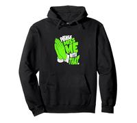 Green Non io, Grazie Green Graphic Felpa con Cappuccio