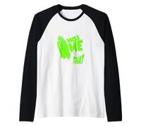 Green Non io, Grazie Green Graphic Maglia con Maniche Raglan