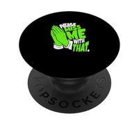 Green non io, grazie Green Graphic PopSockets PopGrip Adesivo