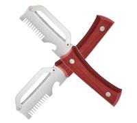 Green Onion Shredder Tool, Stainless Steel Multi Function, with 3.7cm Vegetable Cutter and Peeler, Slicing Kitchen Gadget, Food Prep Slicer Fruits Vegetables, for Home Restaurant Camping Cooking