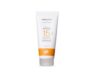 Green People Crema Solare Edelweiss con Acceleratore di Abbronzatura - SPF15 - Protezione Solare Naturale Adatta per Pelli Sensibili - Sicura per le Barriere Coralline e Cruelty Free - 200ml