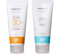 Green People Crema Solare senza Profumo SPF30 & Doposole, 2x200ml