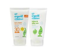 Green People Crema Solare SPF30 + Doposole per Bambini Biologico - Protezione Solare Naturale e Biologica - Facile da Applicare - Vegano & Cruelty Free - 2x150ml