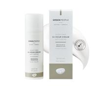 Green People Crema viso biologica - Giorno e notte per pelli sensibili - Anti-età e rassodante - Vegan e naturale, 50ml