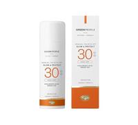 Green People Glow & Protect SPF30, con Aloe Vera e Tè Verde, 150ml | Autoabbronzante Naturale, Uniforme e Graduale, con Aloe Vera e Tè Verde, Biologico e Vegano, Abbronzatura Graduale SPF30