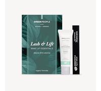Green People Lash & Lift Mascara Gift Set - Mascara nero naturale e remover - Colore a lunga durata - Occhi sensibili - Sicuro in gravidanza, senza glutine
