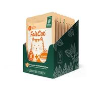 Green Petfood FairCat Happy (8 x 85 g) - Cibo per gatti senza cereali con pollo, anti peli, cibo per gatti bagnato con piacevole profumo, confezione da 8 pezzi