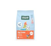 Green Petfood InsectDog High Protein con insetti e salmone (1 x 3 kg), per adulti, cibo secco di alta qualità per cani adulti attivi, con lenti rosse, piccola crocchetta, senza cereali, confezione da