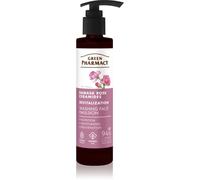 Green Pharmacy Damask Rose & Ceramides Face Emulsion emulsione detergente per il viso 150 ml